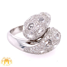 Load image into Gallery viewer, VVS/vs high clarity diamonds set in a 18k White Gold Fancy Ring (limited edition)