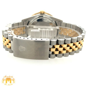 36mm Rolex Datejust Diamond Watch with Two-tone Jubilee Bracelet (quick-set)