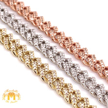 Load image into Gallery viewer, Gold and Diamond 5MM Miami Cuban Link Chain with Round Diamond (box clasp)