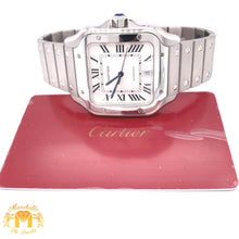 Load image into Gallery viewer, 40mm Santos de Cartier Stainless Steel Watch (large model, papers)